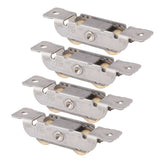 4PCS Sliding Patio Door Roller Assembly Stainless Steel Copper Ball Bearing Wheel Roller Assembly for Glass Door Flat Wheel