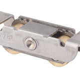 4PCS Sliding Patio Door Roller Assembly Stainless Steel Copper Ball Bearing Wheel Roller Assembly for Glass Door Flat Wheel