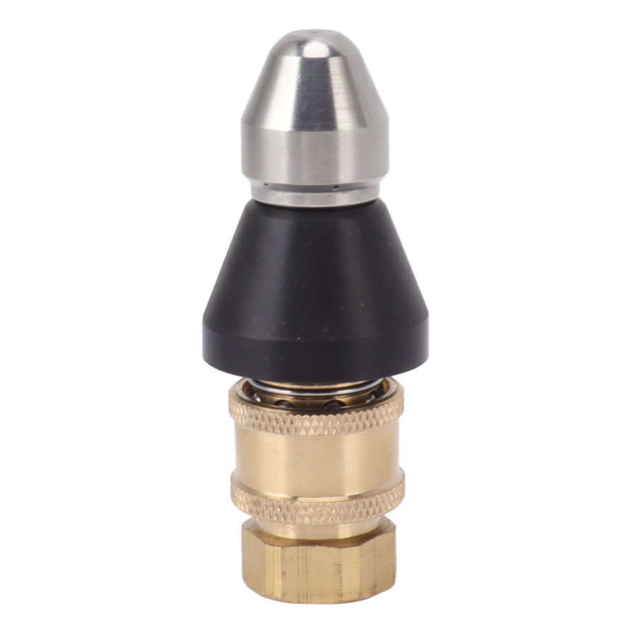 G1/4 Sewer Pipe Cleaning Nozzle Stainless Steel Durable G3/8 Female Thread Adapter Pressure Sewer Jetter Nozzle