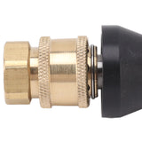G1/4 Sewer Pipe Cleaning Nozzle Stainless Steel Durable G3/8 Female Thread Adapter Pressure Sewer Jetter Nozzle