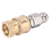 Compact Sewer Nozzle G1/4 Quick Insert Drain Hose Nozzle Pressure Washer Nozzle Fittings Sewer for Internal Thread G3/8 - Extra Image