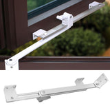Casement Window Hinge Adjustable T Shape Positioning Window Safety Hinge Extrapolated Window Fitting for Home Office Silver - Extra Image
