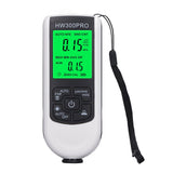 Coating Thickness Gauge High Accuracy Paint Depth Gauge Meter Antislip Thickness Meter Gauge White - Low Angle