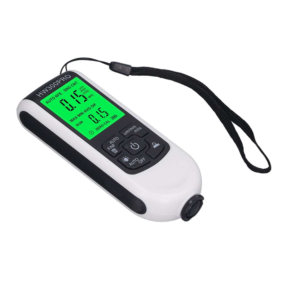Coating Thickness Gauge High Accuracy Paint Depth Gauge Meter Antislip Thickness Meter Gauge White