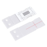 Gap Measuring Instrument Acrylic Building Wall Standard Crack Monitor Corner Crack Comparison Caliper - Top-Down View