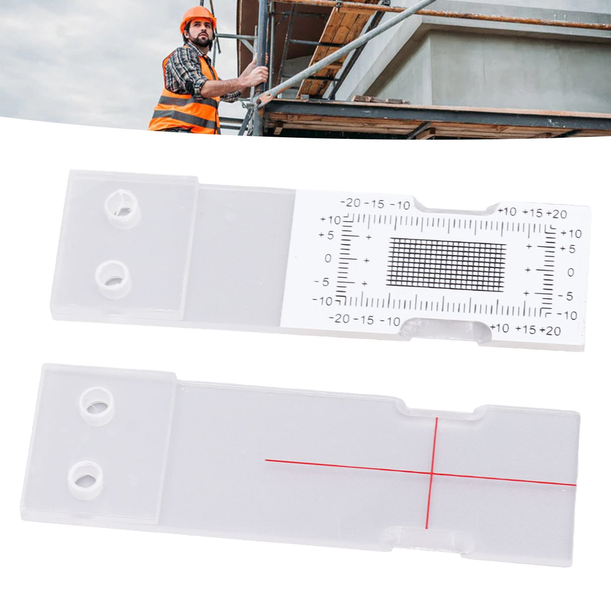Gap Measuring Instrument Acrylic Building Wall Standard Crack Monitor Corner Crack Comparison Caliper