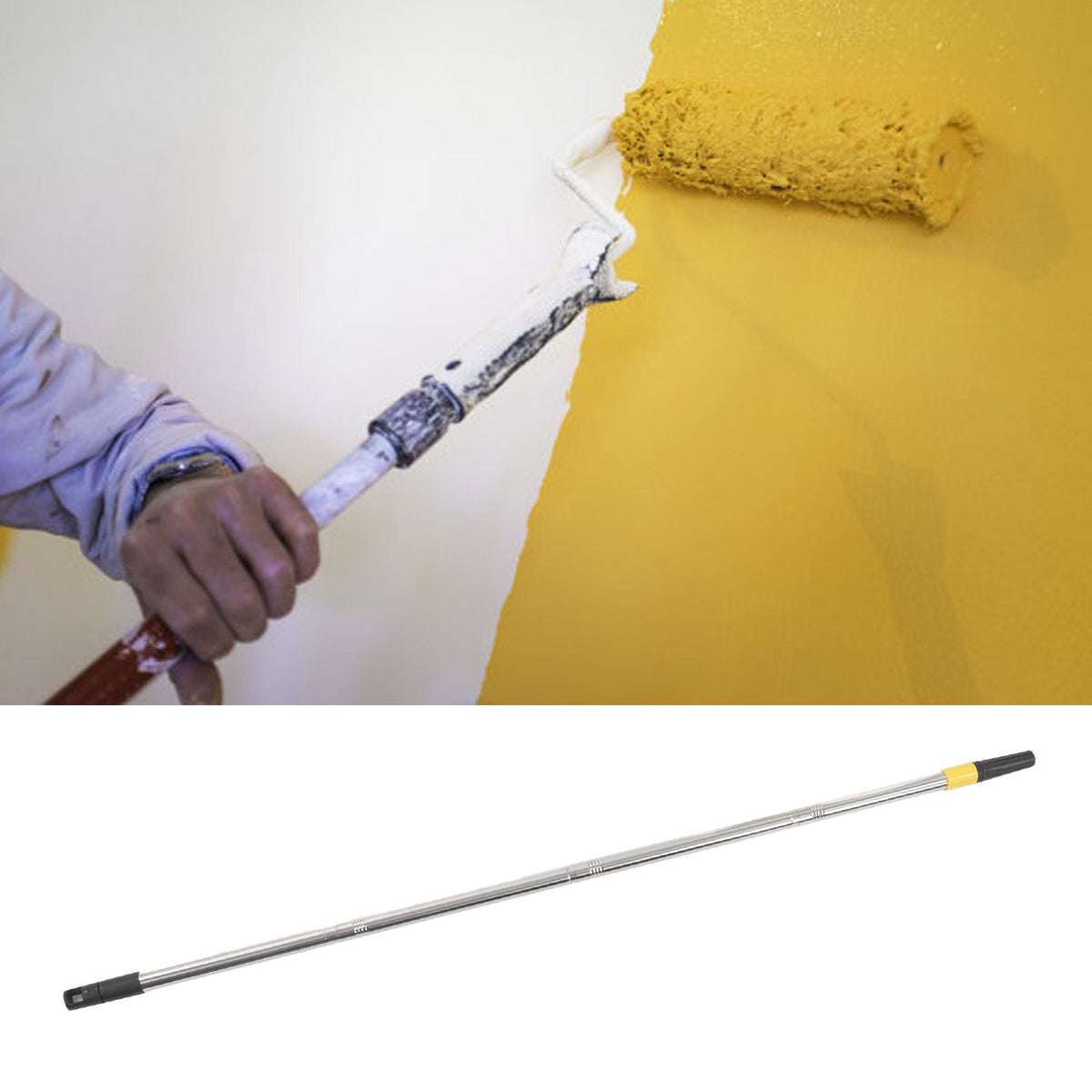 Paint Roller Extension Pole Multi Purpose Telescopic Extension Pole Lightweight Sturdy Extendable Pole for Painting Dusting