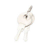 2PCS Keyed Hasp Locks 201 Stainless Steel Zinc Alloy Twist Knob Catch Latch Safety Lock for Cabinets Doors Silver - Extra Image