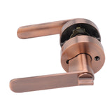 Passage Door Lever Set Aluminum Alloy Simple Modern Door Entry Lever Lock for Hallway Closet - Close-Up Angle