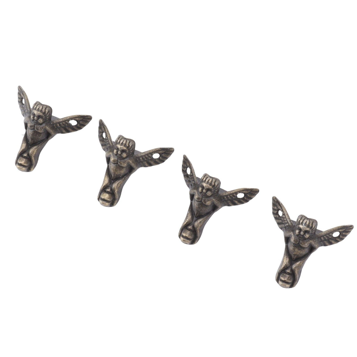 20PCS Metal Box Feet Zinc Alloy Fine Detail Jewelry Box Hardware Feet for Wooden Box Jewelry Box