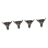 20PCS Metal Box Feet Zinc Alloy Fine Detail Jewelry Box Hardware Feet for Wooden Box Jewelry Box
