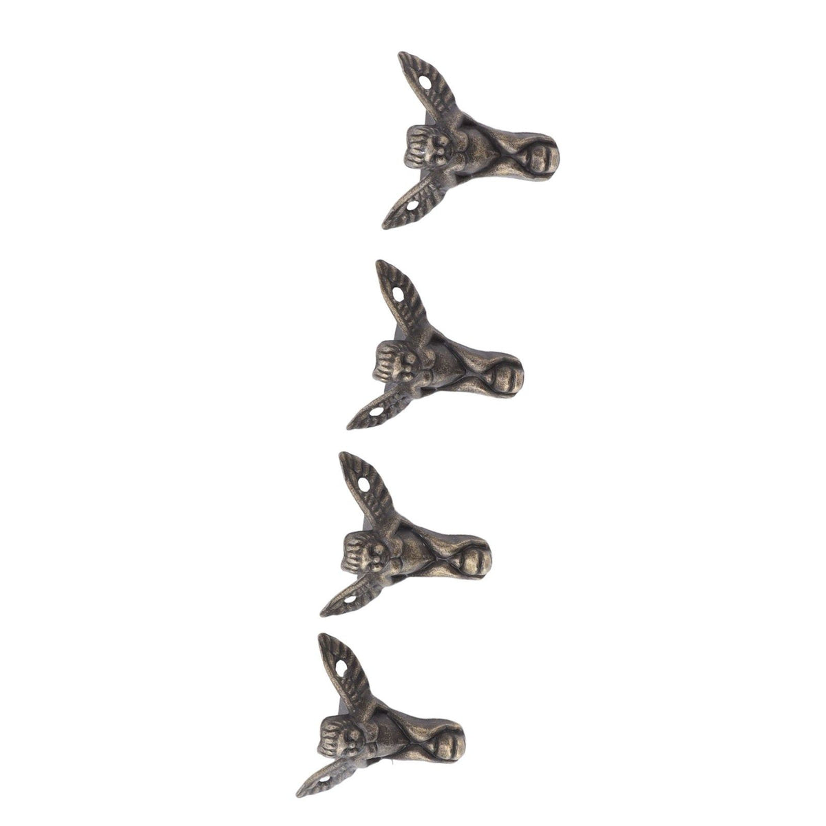 20PCS Metal Box Feet Zinc Alloy Fine Detail Jewelry Box Hardware Feet for Wooden Box Jewelry Box