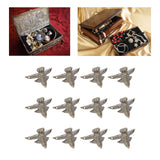 20 Set Antique Wood Box Feet Legs Jewelry Chest Storage Box Feet Leg Corner Protector for Furniture Hardware Small Size