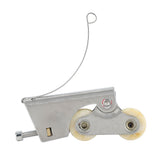 2PCS Wardrobe Pulley Stainless Steel Sliding Door Roller Wheels Waterproof Copper Core for Closet Cabinet Furniture Bathroom Concave - 45-Degree Angle