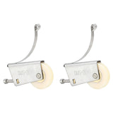 2Set Cabinet Sliding Door Window Roller Pulley Stainless Steel Sliding Door Window Roller Pulley Including Upper Wheel Waterproof Copper Core Concave Wheel - Top-Down View