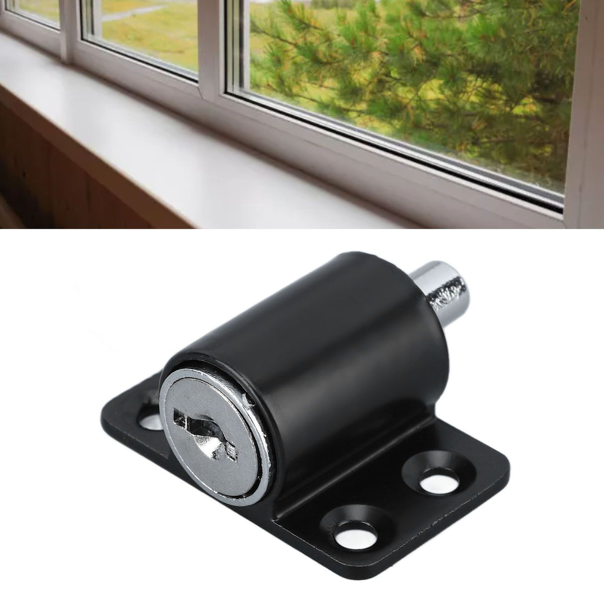 Door Window Safety Lock Zinc Alloy Anti Theft Sliding Door Child Lock for Household Use