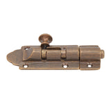 Barrel Bolt Buckle Rust Proof High Hardness Brass Antique Sliding Door Latch for Window Closet Furniture - Side View