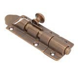 Barrel Bolt Buckle Rust Proof High Hardness Brass Antique Sliding Door Latch for Window Closet Furniture - Top-Down View