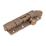 Barrel Bolt Buckle Rust Proof High Hardness Brass Antique Sliding Door Latch for Window Closet Furniture - Rear View
