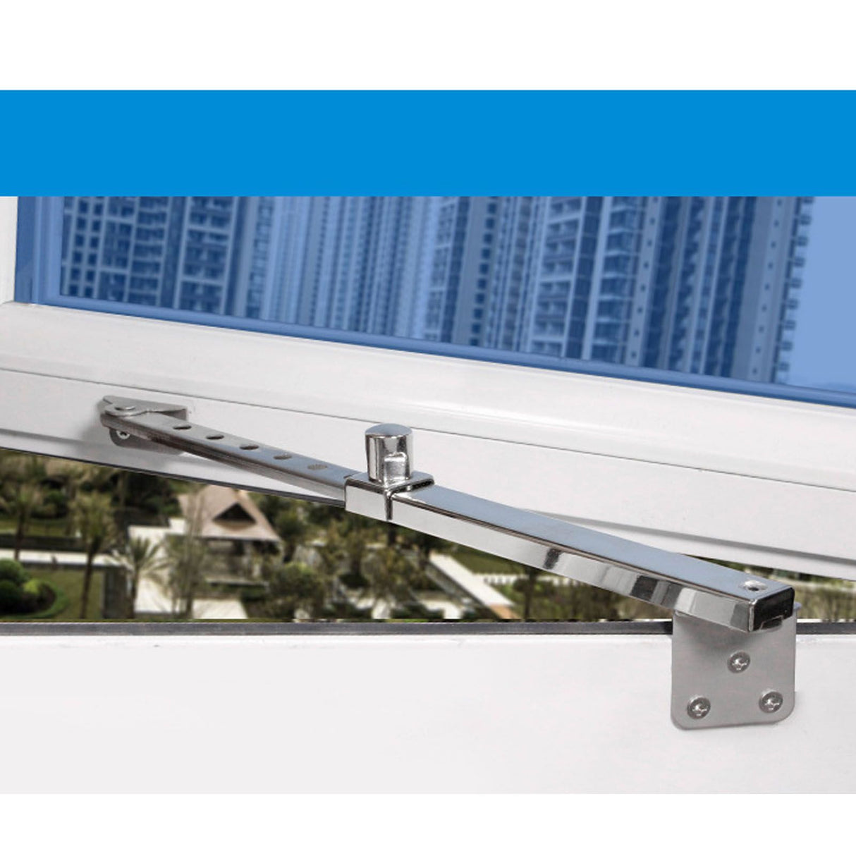 Casement Window Hinge External Push Open Window Brace Aluminum Alloy Safety Window Fitting for Home 02 Models