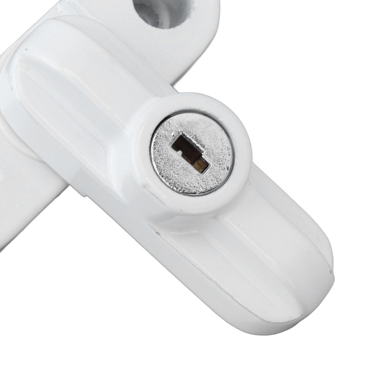External Window Lock Catch Aluminum Alloy Anti Theft Flat Window Buckle Lock for Single Double Windows White