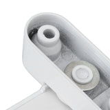 External Window Lock Catch Aluminum Alloy Anti Theft Flat Window Buckle Lock for Single Double Windows White - Extra Image