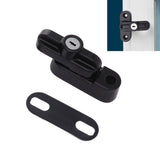 External Window Lock Catch Aluminum Alloy Anti Theft Flat Window Buckle Lock for Single Double Windows Black - Extra Image