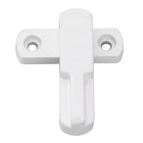 Window Latch Sash Lock Aluminum Alloy Anti Theft T Type Universal Child Proof Safety Lock for Home Security White - Rear View