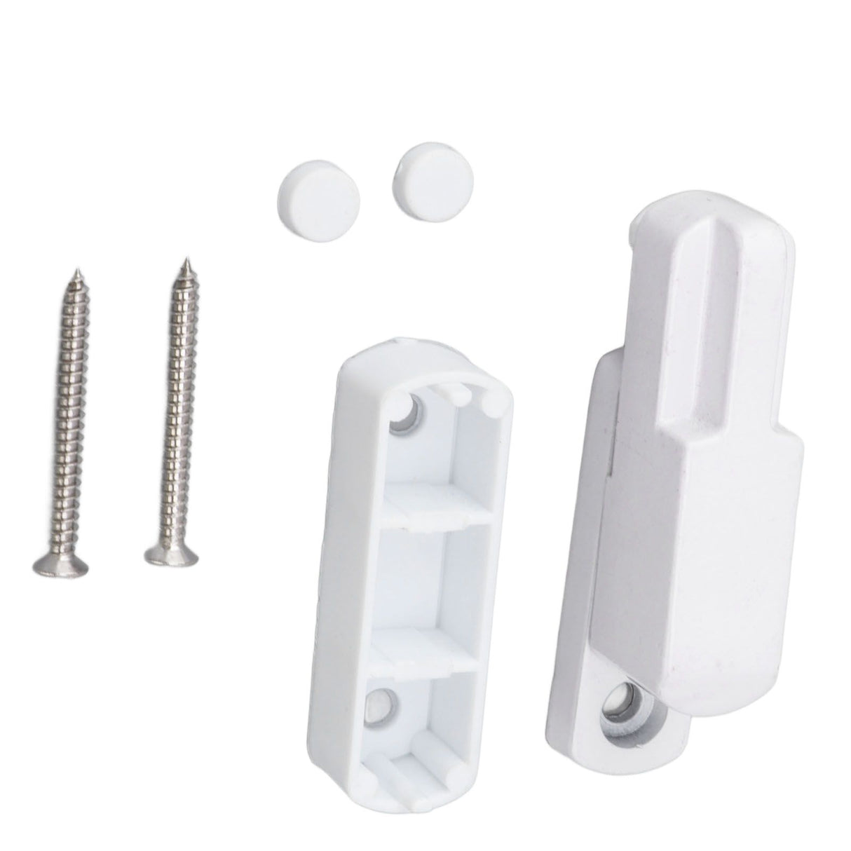 Window Sash Lock Aluminum Alloy T Type Sliding Window Latch Child Proof Safety Lock for Home Security White
