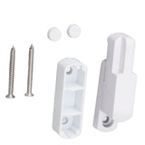 Window Sash Lock Aluminum Alloy T Type Sliding Window Latch Child Proof Safety Lock for Home Security White