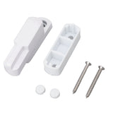 Window Sash Lock Aluminum Alloy T Type Sliding Window Latch Child Proof Safety Lock for Home Security White - Low Angle