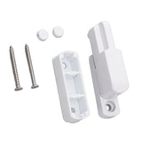 Window Sash Lock Aluminum Alloy T Type Sliding Window Latch Child Proof Safety Lock for Home Security White - Extra Image