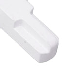 Window Sash Lock Aluminum Alloy T Type Sliding Window Latch Child Proof Safety Lock for Home Security White