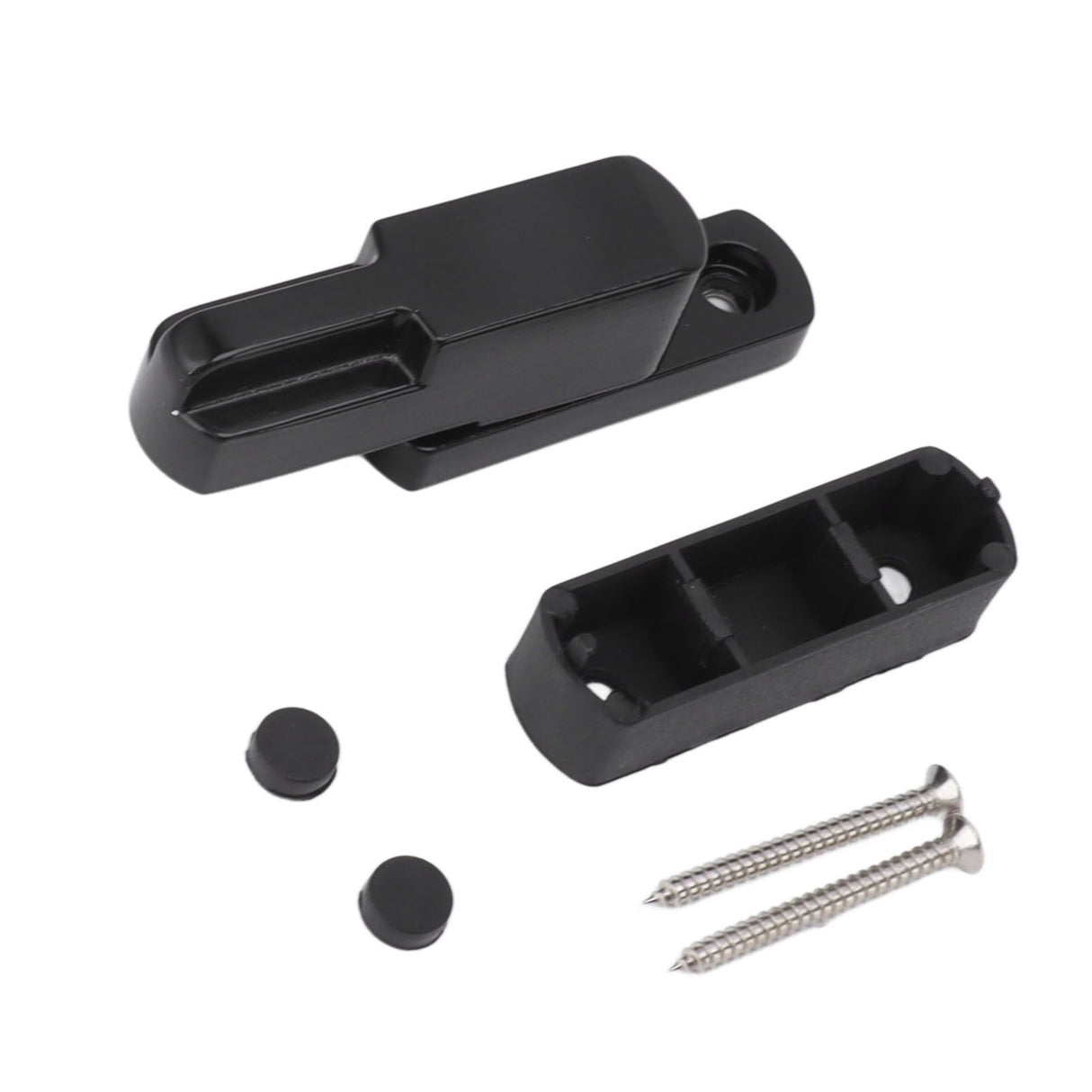 Window Sash Lock Aluminum Alloy T Type Sliding Window Latch Child Proof Safety Lock for Home Security Black