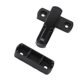 Window Sash Lock Aluminum Alloy T Type Sliding Window Latch Child Proof Safety Lock for Home Security Black - Close-Up Angle