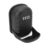 Key Lock Box Safe Security Wall Mounted Waterproof Password Combination Lock Storage Box for House Key Matte Black - Front View