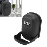 Key Lock Box Safe Security Wall Mounted Waterproof Password Combination Lock Storage Box for House Key Matte Black