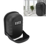 Key Lock Box Safe Security Wall Mounted Waterproof Password Combination Lock Storage Box for House Key Matte Black