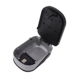 Key Lock Box Safe Security Wall Mounted Waterproof Password Combination Lock Storage Box for House Key Flash Silver - Front View
