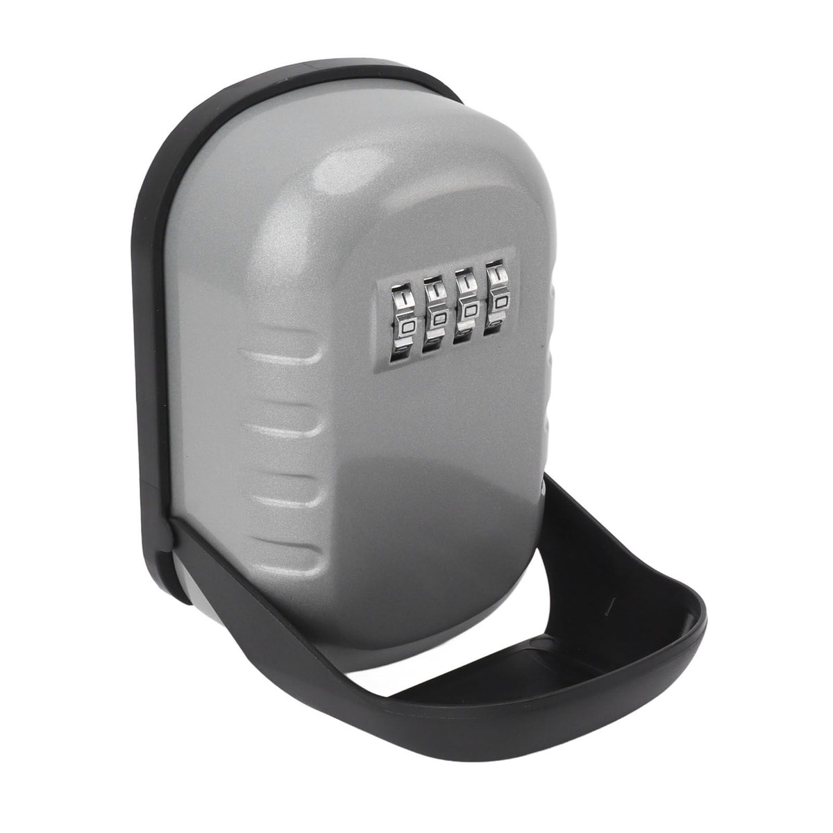 Key Lock Box Safe Security Wall Mounted Waterproof Password Combination Lock Storage Box for House Key Flash Silver