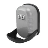 Key Lock Box Safe Security Wall Mounted Waterproof Password Combination Lock Storage Box for House Key Flash Silver