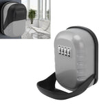 Key Lock Box Safe Security Wall Mounted Waterproof Password Combination Lock Storage Box for House Key Flash Silver