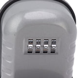 Key Lock Box Safe Security Wall Mounted Waterproof Password Combination Lock Storage Box for House Key Flash Silver