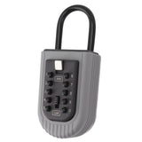 Key Lock Box Code Access Weather Resistant Wall Mount Safety Lock Box Key Lockbox with Hook for Home Car - Front View