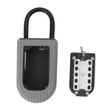 Key Lock Box Code Access Weather Resistant Wall Mount Safety Lock Box Key Lockbox with Hook for Home Car - Low Angle