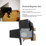 Woodworking Dovetail Magnetic Saw 1:7 Accuracy Cutting Aluminum Alloy Wood Joints Guide Gauge