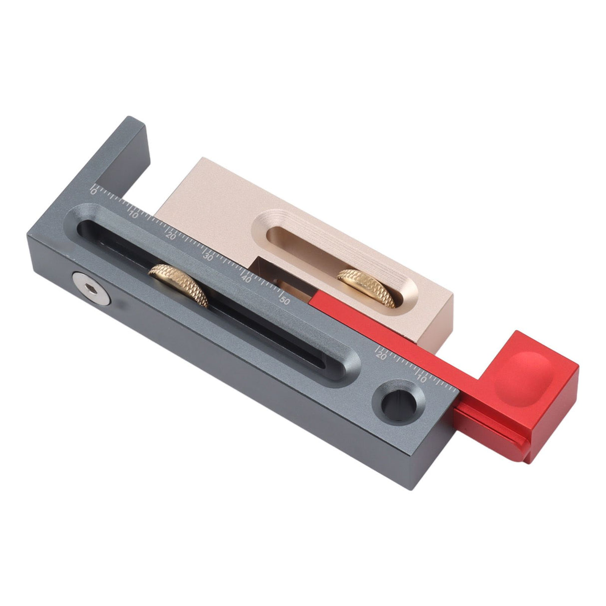 JF06 Table Saw Slot Adjuster Mortise and Tenon Tool Woodworking Movable Measuring Block