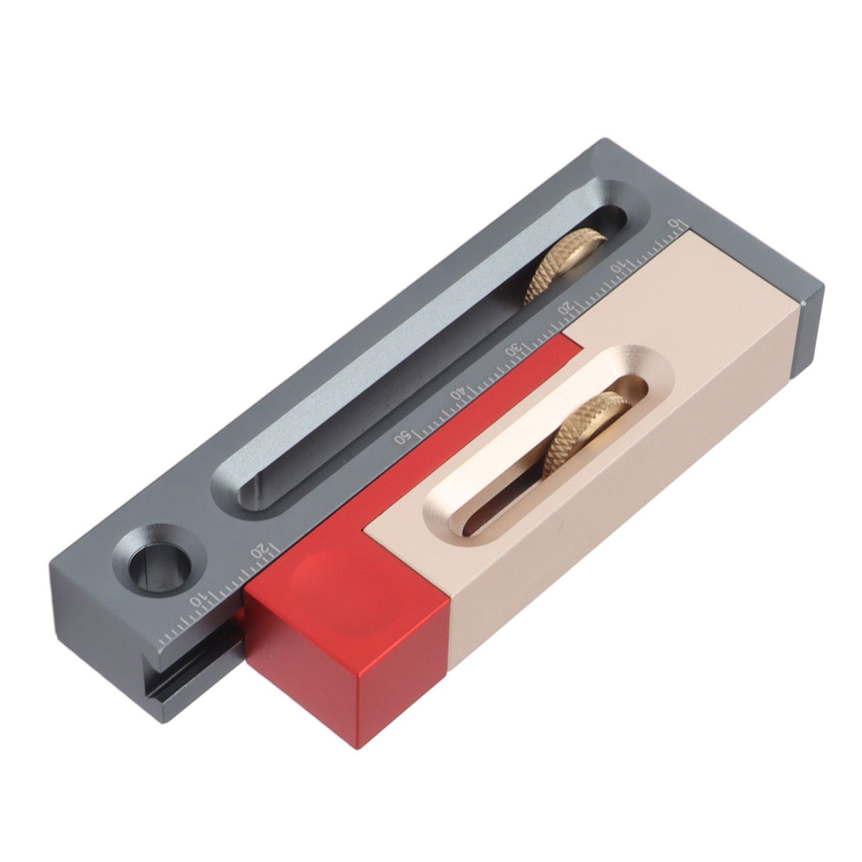 JF06 Table Saw Slot Adjuster Mortise and Tenon Tool Woodworking Movable Measuring Block