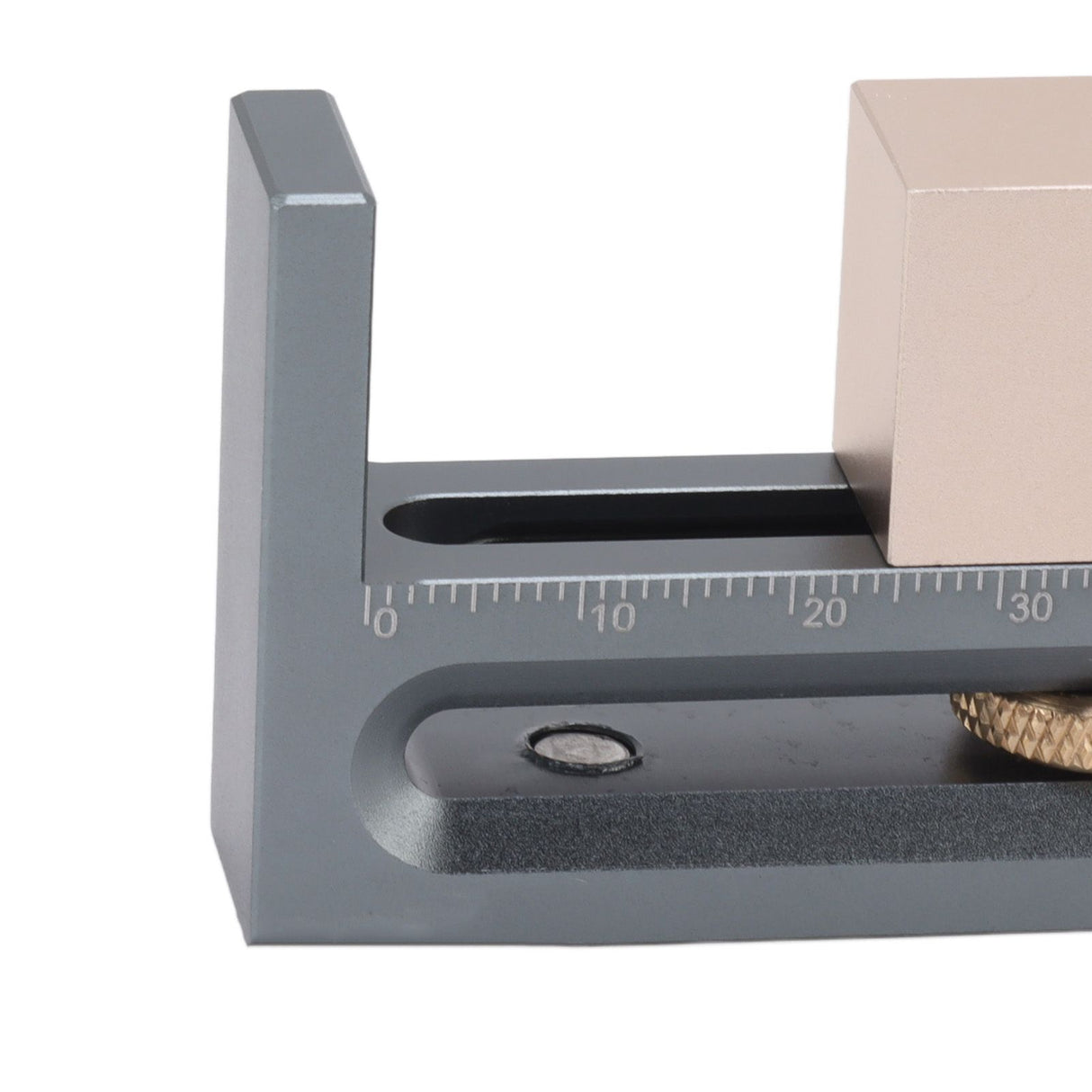 JF06 Table Saw Slot Adjuster Mortise and Tenon Tool Woodworking Movable Measuring Block