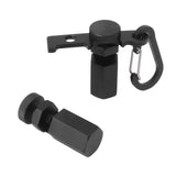 Stair Gauge Knob Aluminium Alloy Framing Square Stops Stair Gauge Knobs Stair Stringer Layout Tool Black - Close-Up Angle